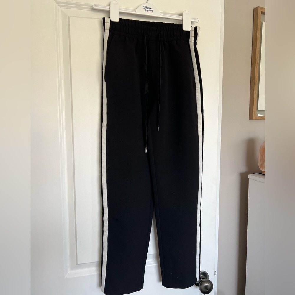 Maje - Passa straight cropped high-rise woven jogging bottoms